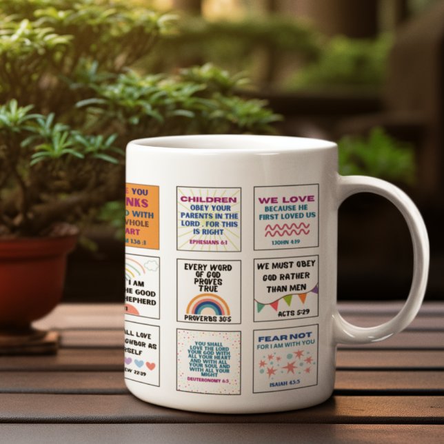 Mug Joli écriture sainte verset de la bible pour enfan (Créateur téléchargé)