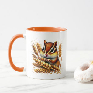 Mug Joli écureuil saisonnier d'automne
