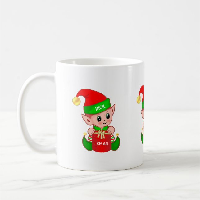 Mug Joli elfe de Noël (Gauche)