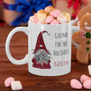 Mug Joli Elfe de Noël Personnalisé Rustique Mignon