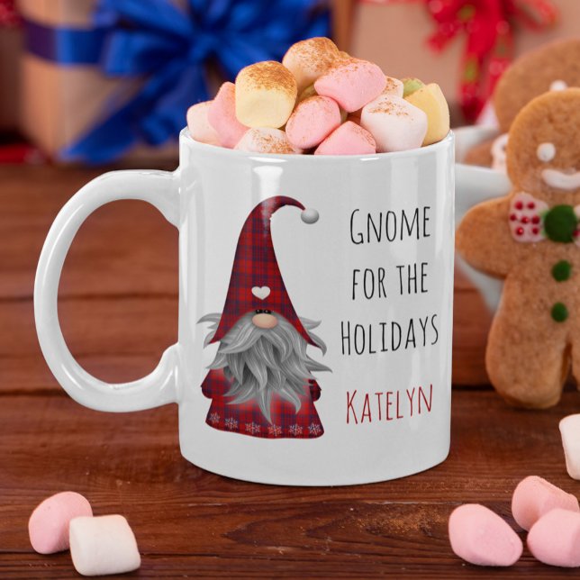 Mug Joli Elfe de Noël Personnalisé Rustique Mignon (Créateur téléchargé)