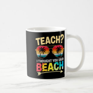 Mug Joli enseignement pensé a dit professeur de plage