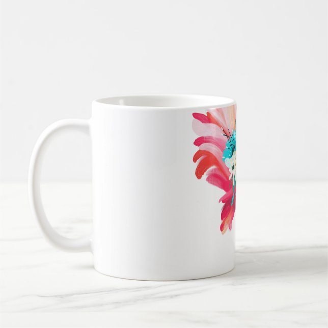 Mug Joli et beau flamand rose mexicaine oiseau avec (Gauche)