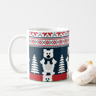 Mug Joli et moderne Snowman de Noël Knitted