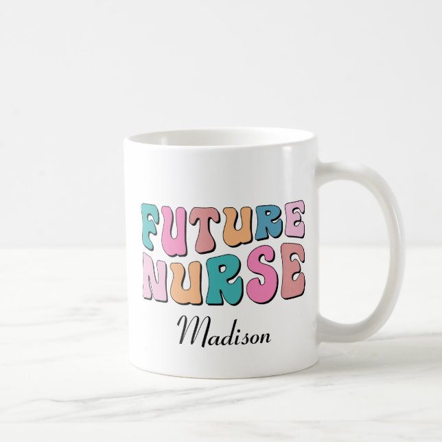 Mug Joli étudiant de l'école de soins infirmiers Futur (Droite)
