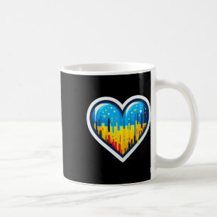 Mug Joli éventail ukrainien vintage Bynner Drapeau ukr