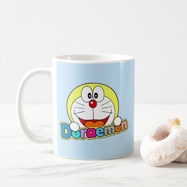 Mug Joli Fanart de Doraemon (Avec donut)