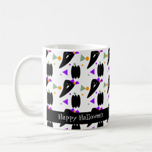 Mug Joli fantôme d'Halloween Citrouille Confettis Colo