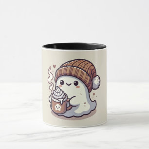 Mug Joli fantôme d'Halloween en bonnet de Fall & choco