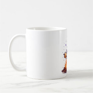 Mug Joli Fantôme Faisant Griller des Guimauves sur un