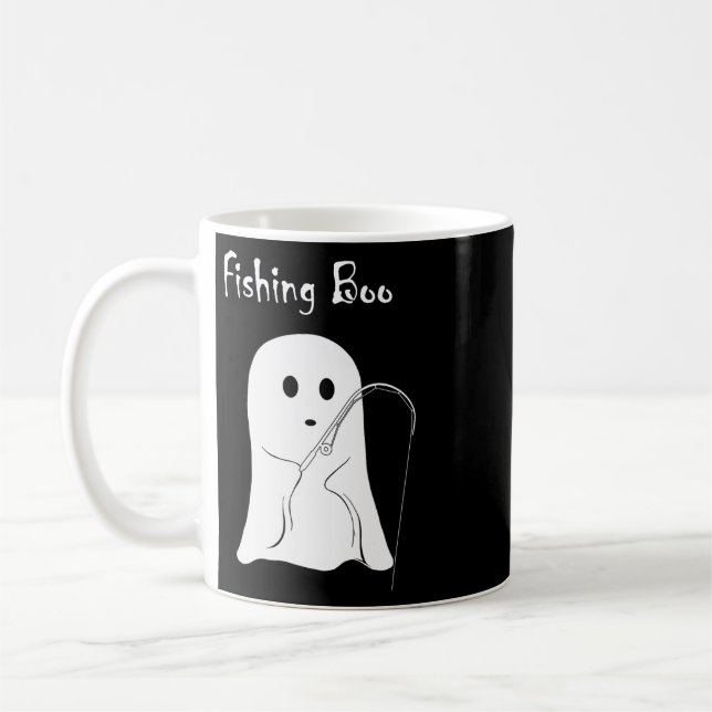 Mug Joli fantôme pêche Boo Halloween saison effrayante (Gauche)