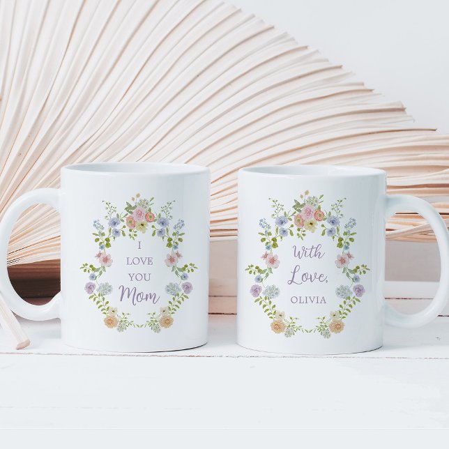 Mug Joli Fleur sauvage de printemps | Tu aimes maman (Créateur téléchargé)