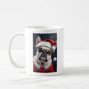 Mug Joli French Bulldog Père Noël Noël Conception