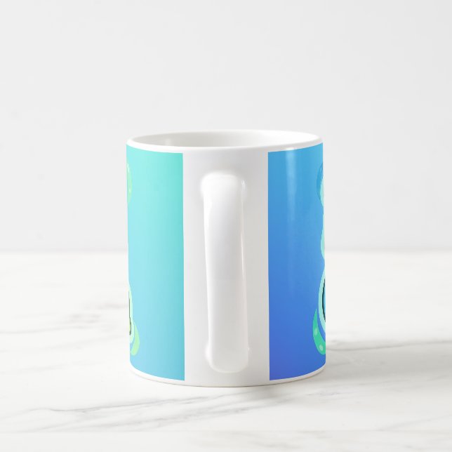 Mug Joli garçon gamer anime pixel calme (Poignée)