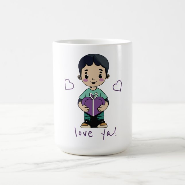 Mug Joli garçon Kiss (Centre)