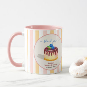 Mug Joli gâteau rose beige Cadeau de remerciement pour