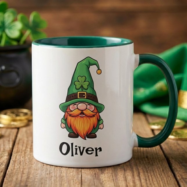 Mug Joli gnome chanceux de la Saint-Patrick  (Créateur téléchargé)