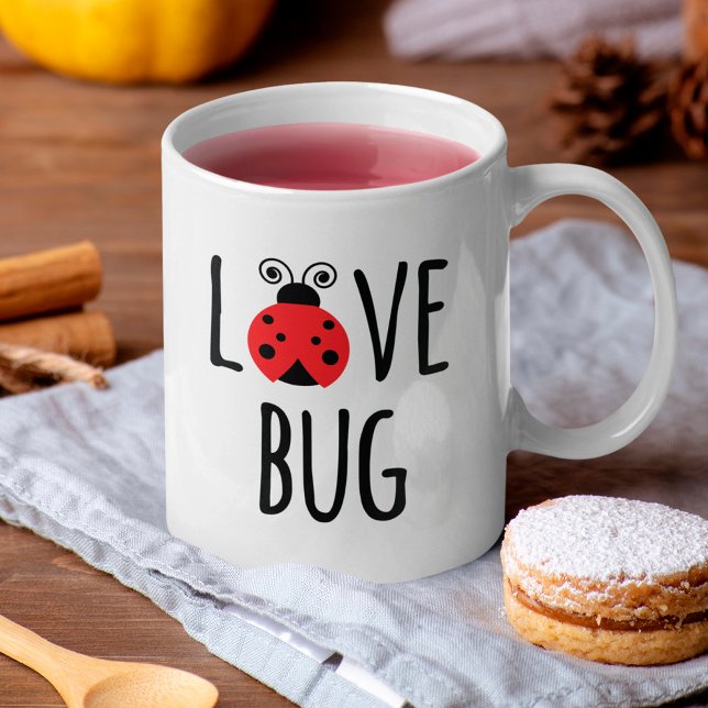 Mug Joli Graphique de la Saint-Valentin Love Bug (Créateur téléchargé)