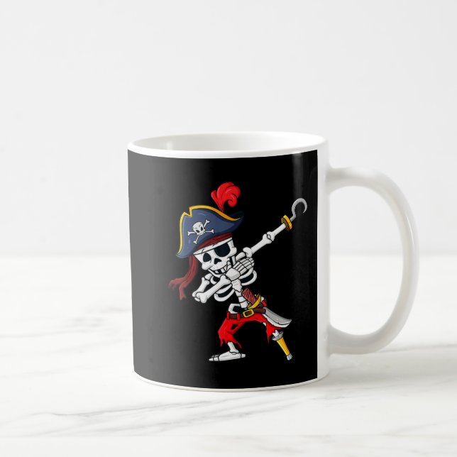 Mug Joli Halloween Dabbing Pirate Skeleton Fun (Droite)