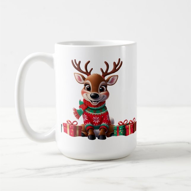 Mug Joli Humour moderne tendance Funny Noël (Gauche)