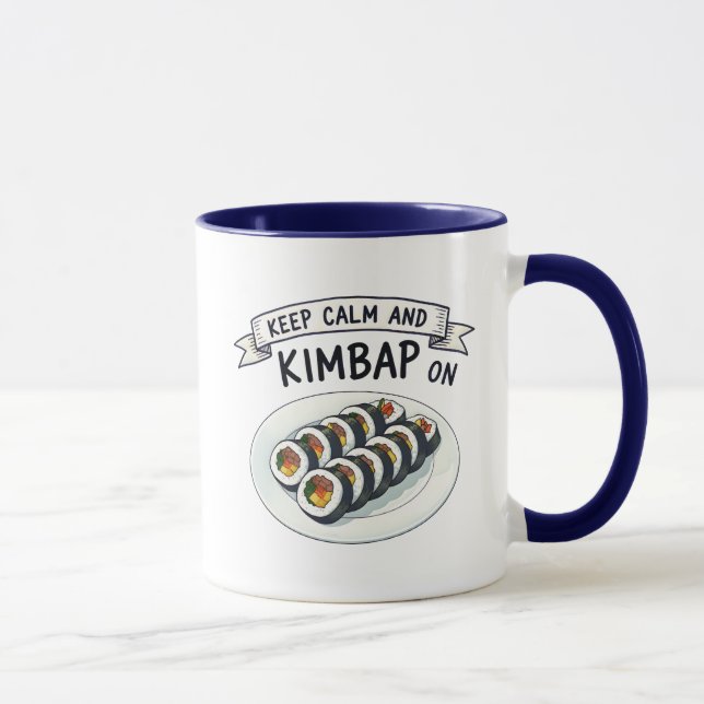 Mug Joli Kimbap Nourriture Coréenne Citation Drôle  (Droite)