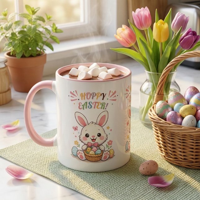 Mug Joli Lapin de Pâques Houblonné (Créateur téléchargé)