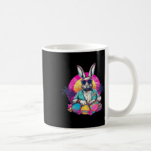 Mug Joli lapin de Pâques Retro Miami Look Oeufs coloré