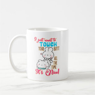 Mug Joli Lapin Drôle Je Veux Seulement Toucher Ton Der