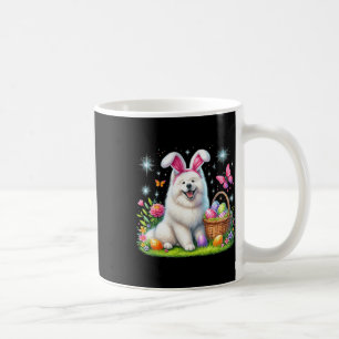 Mug Joli lapin Samoyé Chien Pâques Oeufs Pâques Pâques
