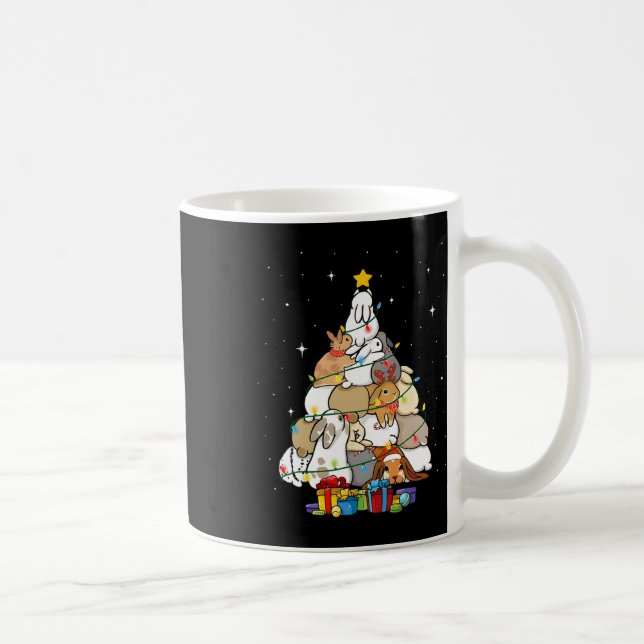 Mug Joli lapin sapin de Noël 1 (Droite)