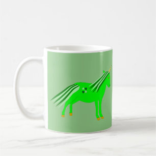 Mug Joli licorne vert et or irlandais