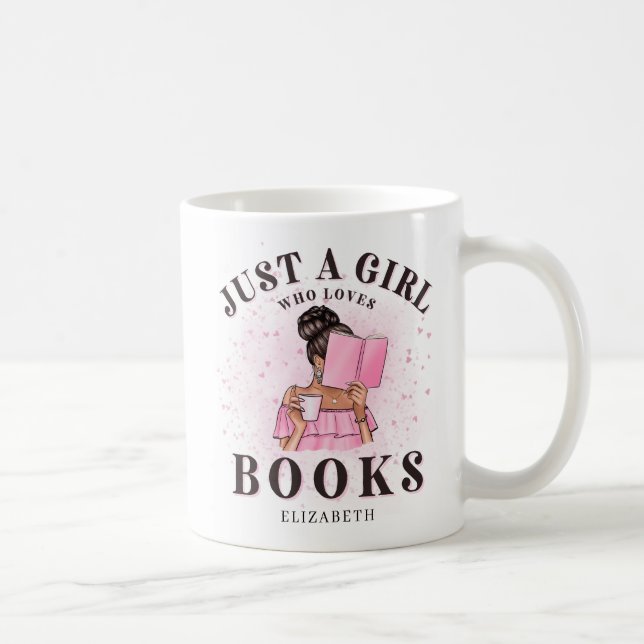 Mug Joli Livre Aime Juste Une Fille Qui Aime Les Livre (Droite)