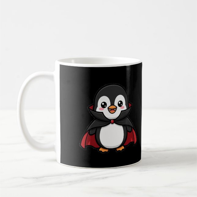 Mug Joli manchot vampire Halloween (Gauche)