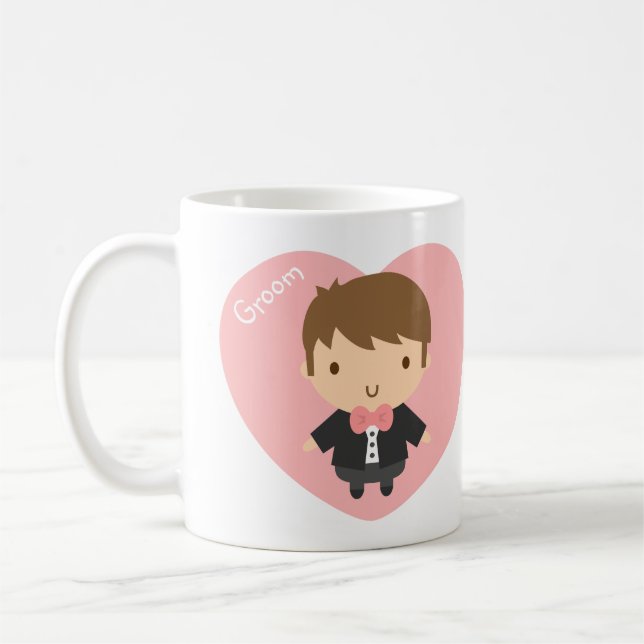 Mug Joli marié en smoking pour lui (Gauche)