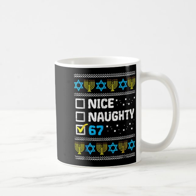 Mug Joli Mauvais 67 Six Sept Pull de Hanukkah Moche Ch (Droite)