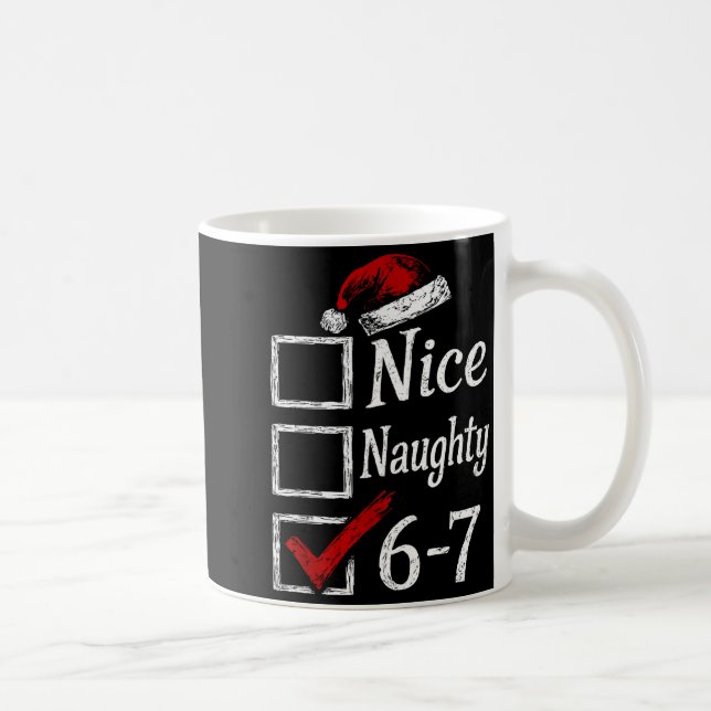 Mug Joli Méchant 67 Noël Brainrot Drôle  (Droite)