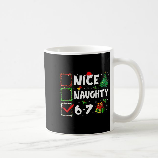 Mug Joli Méchant 6 7 Mème 6 7 Noël Six Sept Xmas (Droite)