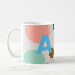 Mug Joli Monogramme Polka moderne point