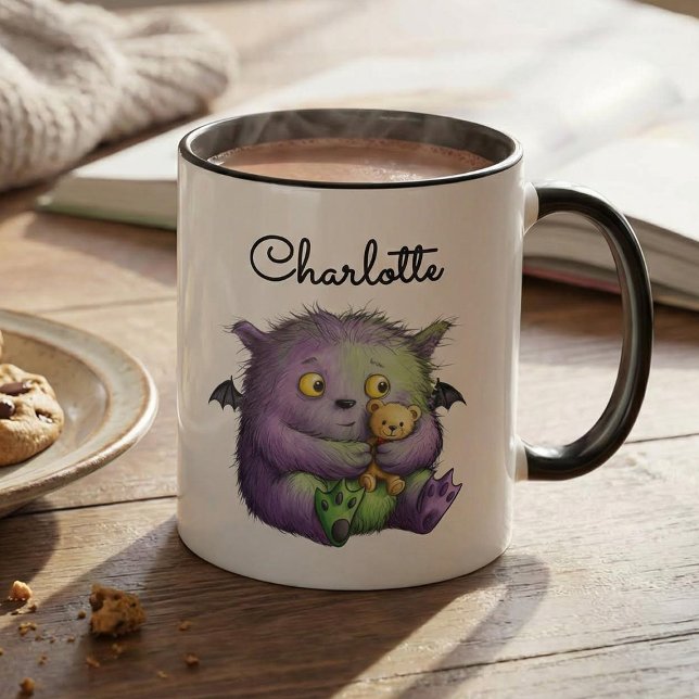 Mug Joli Monstre Buddies Violet Vert Fluffy (Créateur téléchargé)