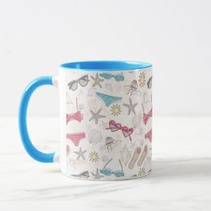 Mug Joli Motif Abstrait d'été
