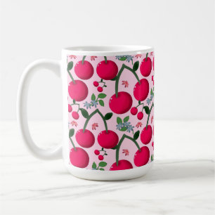 Mug Joli motif Cerise, Fruit Kawaii brillant