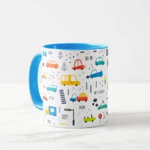Mug Joli Motif coloré de la circulation automobile