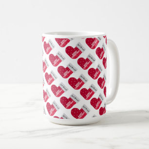 Mug Joli Motif de Noël rouge et blanc