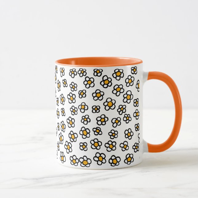 Mug Joli motif de pâquerette (Droite)