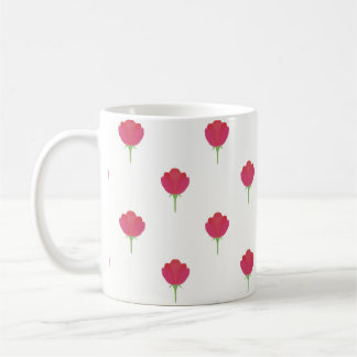 Mug Joli motif de tulipes roses