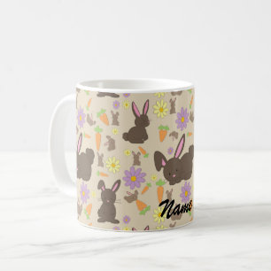 Mug Joli motif d'impression de lapin brun mignon