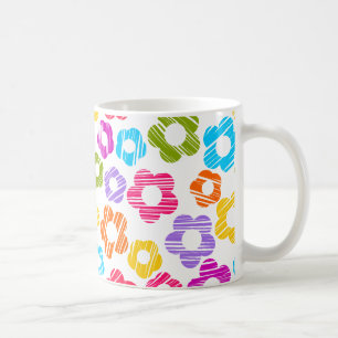 Mug Joli motif floral fleuri coloré girly joyeux