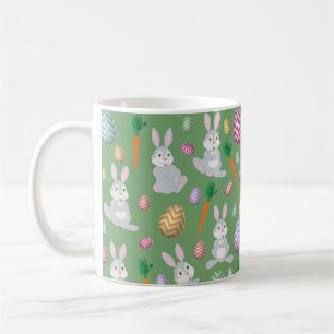Mug Joli Motif lapin lapin de Pâques vert