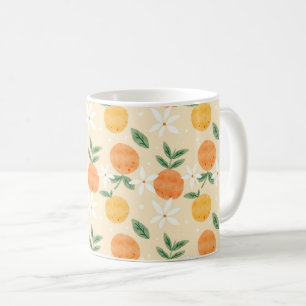 Mug Joli motif sans couture de cottage aux fraises