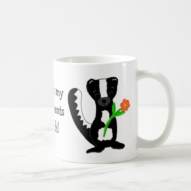 Mug Joli moufette avec citation (Droite)